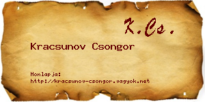 Kracsunov Csongor névjegykártya